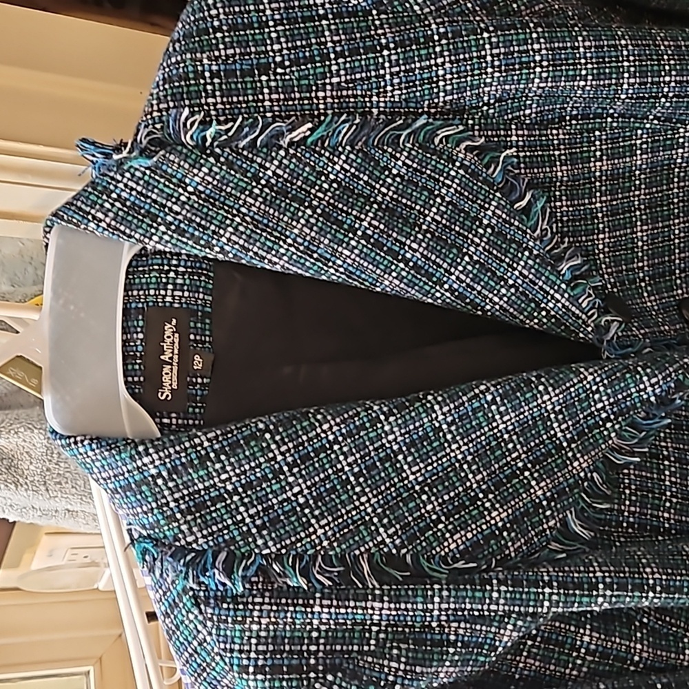 Sharon Anthony jacket. Plaid size 12p